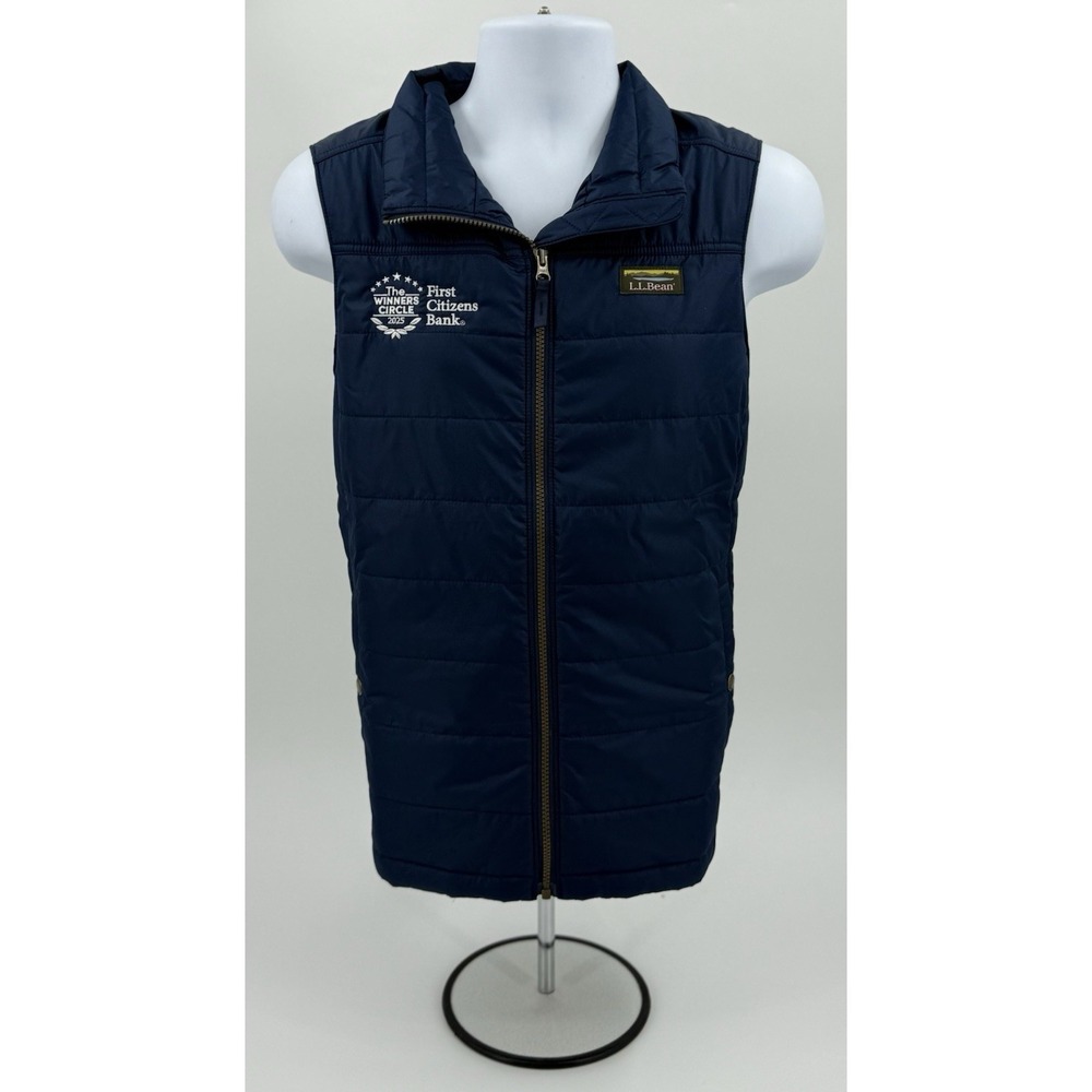 LL Bean Womens Mountain Classic Puffer Vest Blue 511455 Size L REG NWT‎ **LOGO**